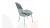 Стул Франк (конус) исп. 2 - ДП2-30 Капучино матовый/Микровелюр Madera Aquamarine (аквамарин)