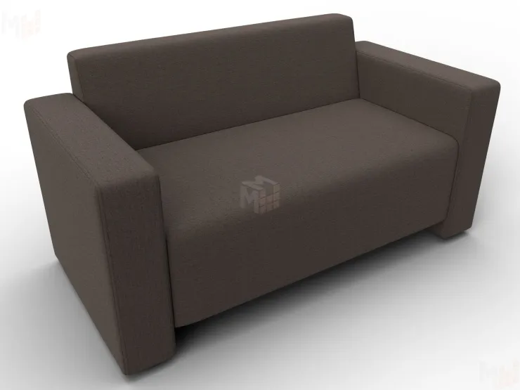 Диван прямой Лига-093 ( Амур 05 коричневый )