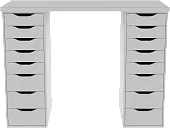 Стол письменный Ингар 2/88  белый