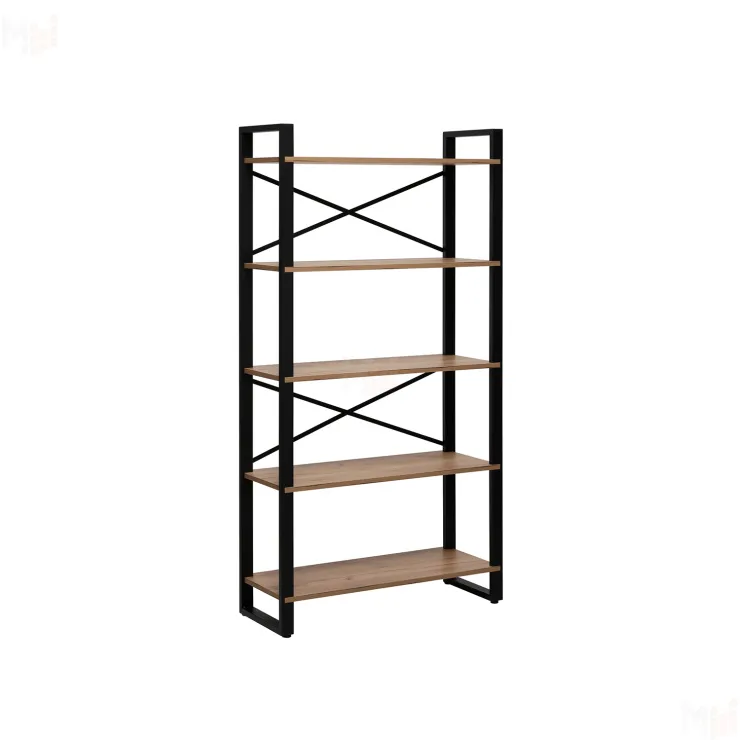 Стеллаж Leset Стилвуд 135 (Чёрный/Дуб крафт золотой)