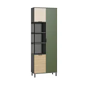 Шкаф комбинированный Марвэл 13.22 Темно - серый 