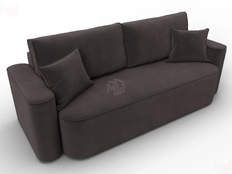 Диван прямой Лига-118 НПБ ( SEVEN 727 коричневый )