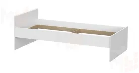 Кровать одинарная (0,9 x 2,0)  Токио Белый текстурный