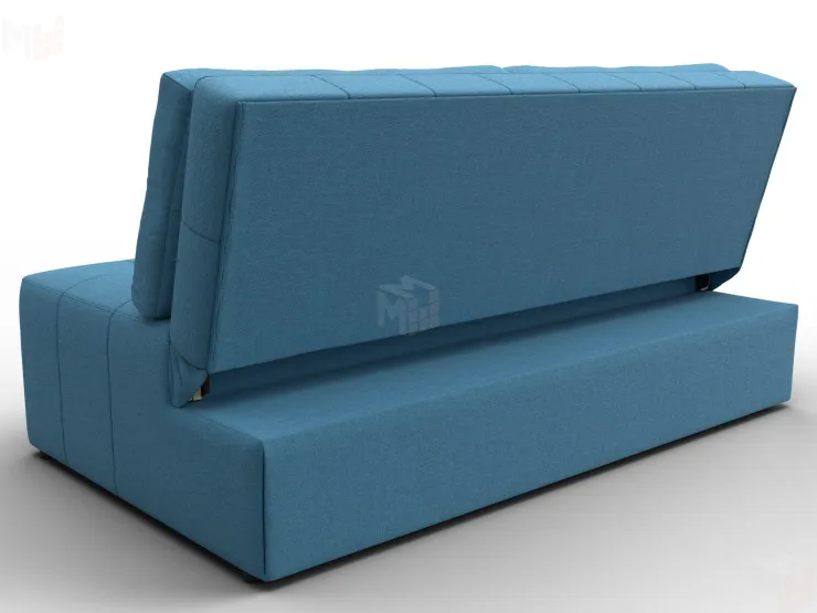 Диван прямой Лига-107 (160) ( Амур 10 голубой )