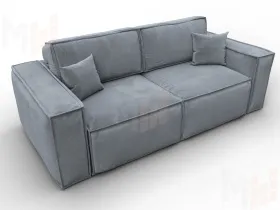 Диван прямой Лига-081 НПБ ( TOWER 10 серый )