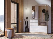 Прихожая Челси (сонома/белый глянец)