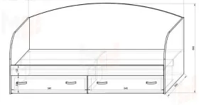 Детская мебель Фанки Кидз Классика, комната №1