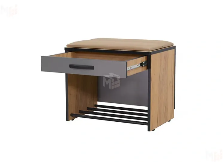 Тумба Ольга-Лофт 5.1 Дуб Крафт Золотой/Темно-Серый