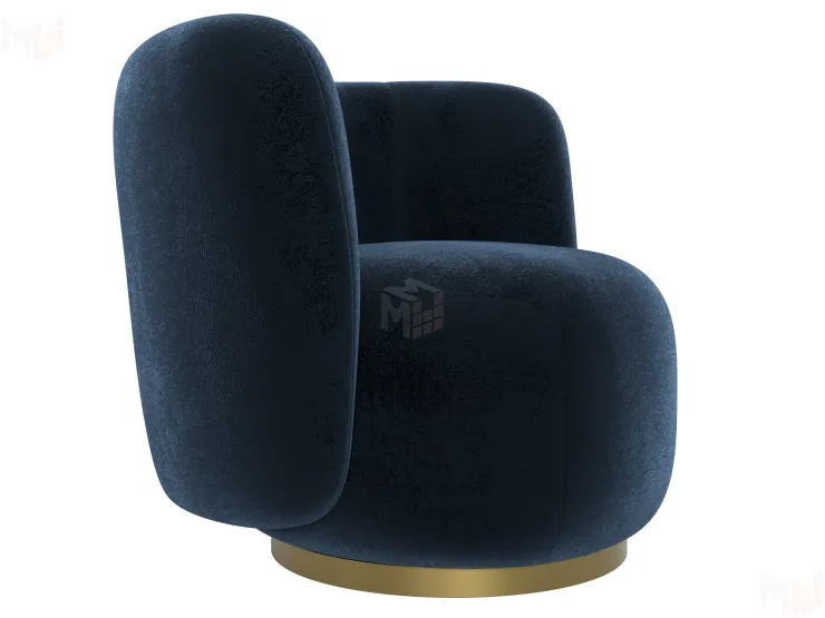 Кресло Лига-072 ( велюр TOWER 13 синий )