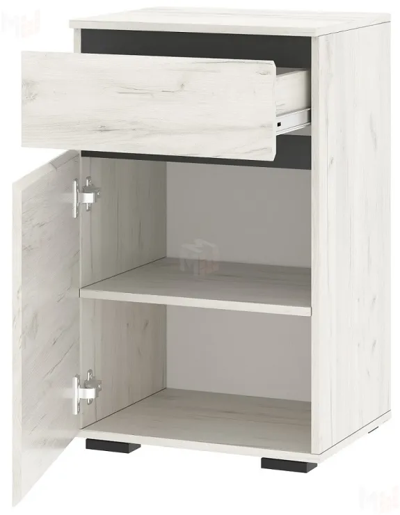 Тумба ГРЕТТА  1С1Я  Дуб Крафт белый