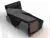Кресло-кровать Лига-107 (80) ( GRIFON 18 черный )