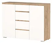 Комод  ГРЕТТА 2С4Я Крафт золотой-Белый Комод  ГРЕТТА 2С4Я Крафт золотой-Белый