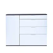 Комод Leset Никас 3 (Венге, белый глянец) Комод Leset Никас 3 (Венге, белый глянец)