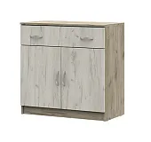 Комод с 1 ящиком и створками Басса КМ 552 М дуб крафт Комод с 1 ящиком и створками Басса КМ 552 М дуб крафт