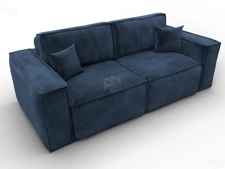 Диван прямой Лига-081 НПБ ( TOWER 13 синий )