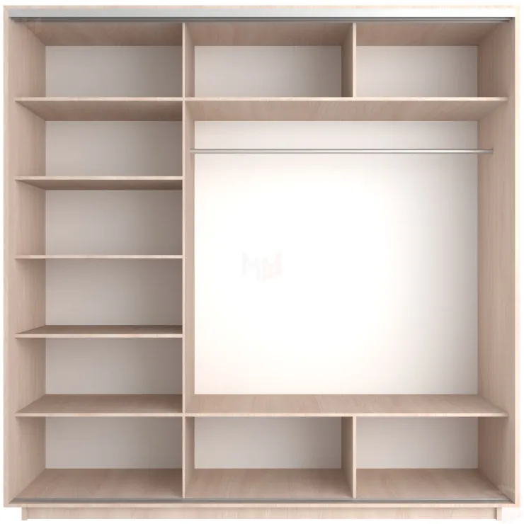 Шкаф-купе Экспресс трио (2 зеркала) 2100 Ясень шимо светлый Шкаф-купе Экспресс трио (2 зеркала) 2100 Ясень шимо светлый