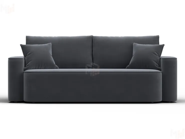 Диван прямой Лига-118 НПБ ( SEVEN 17 серый )