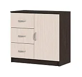 Комод с 3 ящиками и 1 створкой Басса КМ-553 М венге - дуб белфорт Комод с 3 ящиками и 1 створкой Басса КМ-553 М венге - дуб белфорт