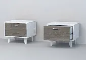 Тумба Т-5 Эго на ножках  Бетон Светлый/Камень Темный Тумба Т-5 Эго на ножках  Бетон Светлый/Камень Темный