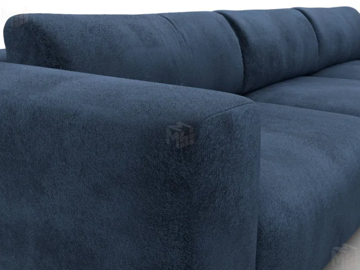 Диван угловой Лига-066 НПБ Лонг угол правый ( TOWER 13 синий )