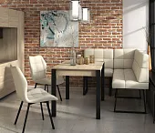 Кухонный диван РЕАЛ барнео крем