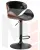 Стул барный DOBRIN KARTER BLACK (коричневый орех дерево (BWW), черный PU)