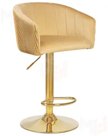 Стул барный DOBRIN DARCY GOLD (песочный велюр (1922-3))