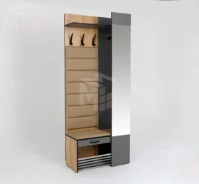 Прихожая Ольга-Лофт 2 Дуб Крафт Золотой/Темно-Серый