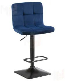 Стул барный DOBRIN DOMINIC (синий велюр (MJ9-117))