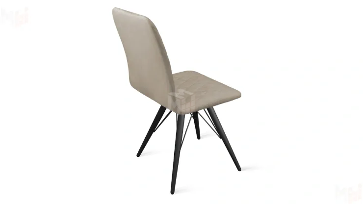 Стул Стенли К3 Черный муар, Велюр Confetti Smoke