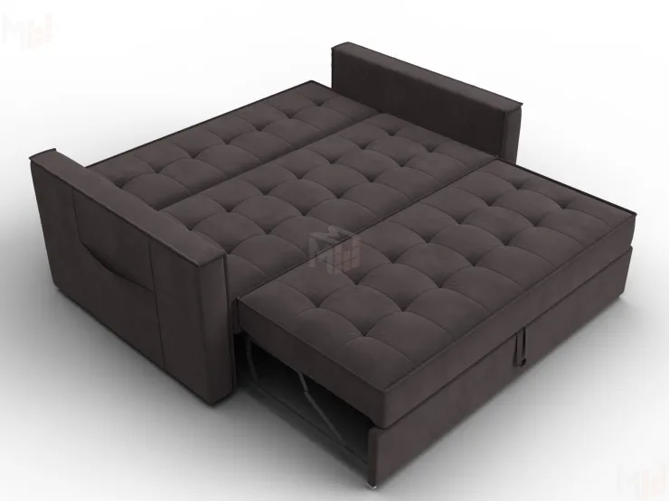 Диван прямой Лига-104 (140) ( SEVEN 727 коричневый )