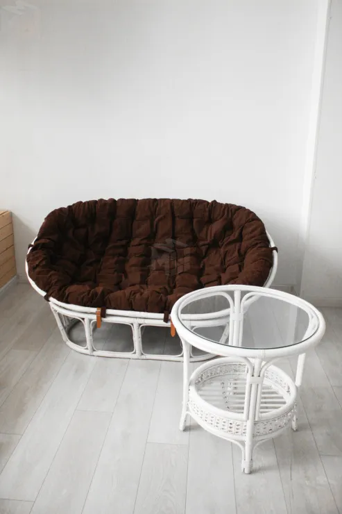 Подушка на диван Мамасан коричневая