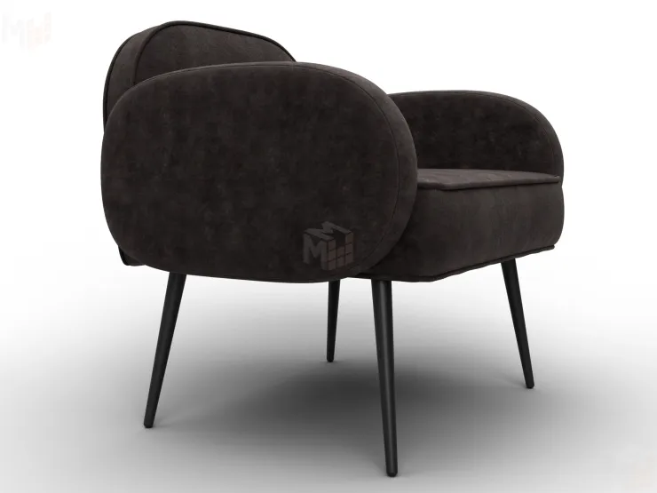 Кресло Лига-086 ( велюр BRUT 17 коричневый )