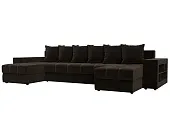 Диван П-образный Дубай полки справа