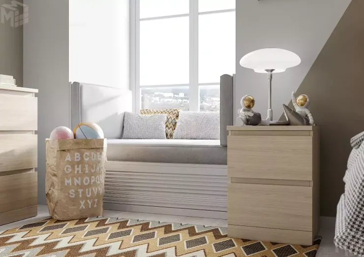 Комод Варма 2  дуб беленый