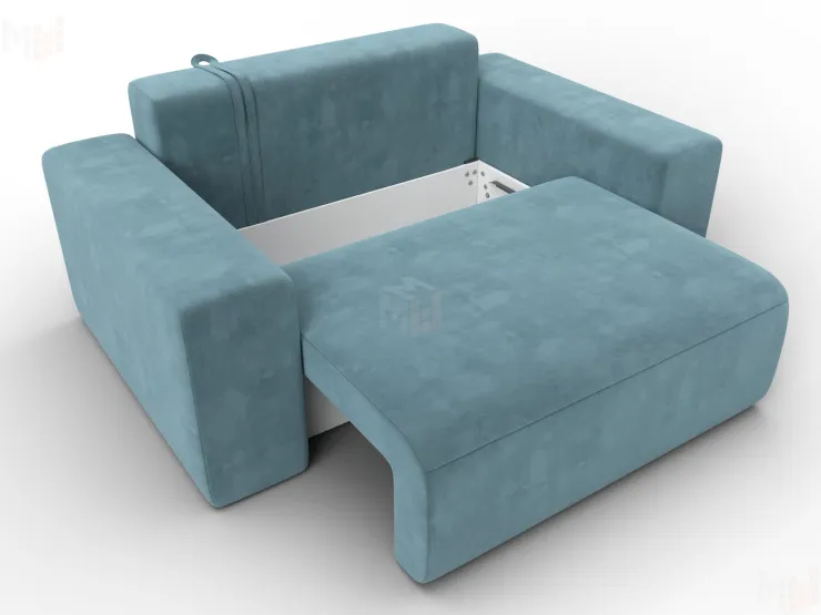 Кресло Лига-036 НПБ ( SEVEN 113 бирюзовый )