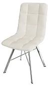 Стул Чили (рогожка белая, ноги хром) Стул Чили (рогожка белая, ноги хром)