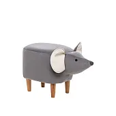 Пуф Leset Mouse COMBI (V32 серый, компаньон V01 белый)