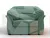 Кресло Карнелла ( Амур 11 зеленый )