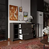 2.02.03.390.5 СИРИУС тумба 2 двери со стеклом 78х123 Дуб Венге RU 2.02.03.390.5 СИРИУС тумба 2 двери со стеклом 78х123 Дуб Венге RU