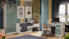 Набор детской мебели Марли стандартный Серо-голубой