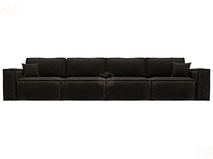 Диван прямой Лига-081 НПБ МегаЛонг ( BRUT 17 коричневый )