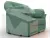 Кресло Карнелла ( Амур 11 зеленый )