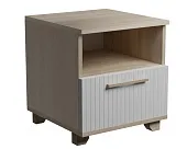 Тумба прикроватная Копенгаген с ящиком (дуб сонома/белый матовый) Тумба прикроватная Копенгаген с ящиком (дуб сонома/белый матовый)