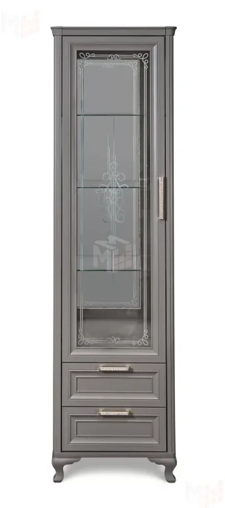 Витрина Мокко 1-ств серый камень