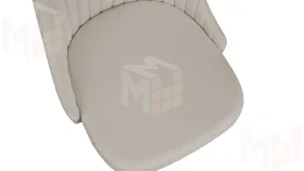 Стул Франк (паук) исп. 2 - ДП2-30 Черный матовый/Catania Ivory (бежевый)