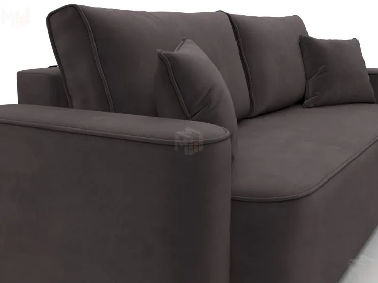 Диван прямой Лига-118 НПБ ( SEVEN 727 коричневый )