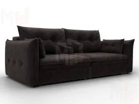 Диван прямой Лига-100 НПБ ( BRUT 17 коричневый )