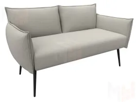 Диван прямой Лига-083 ( рогожка Амур 02 бежевый )