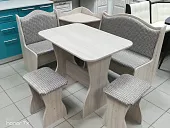 Кухонный уголок Аленка 1 (ясень/рогожка темная)